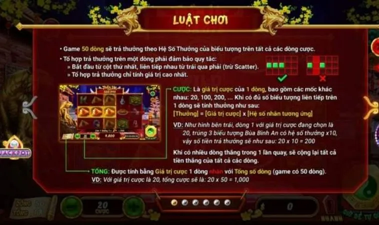 Luật chơi Nổ Hũ Xin Xăm tại Mu88